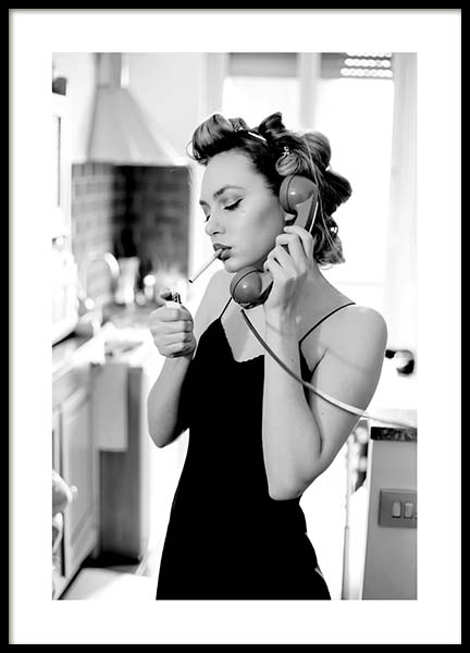 Kitchen Calls Plakát ve skupině Plakáty / Černobílé na Desenio AB (10164)