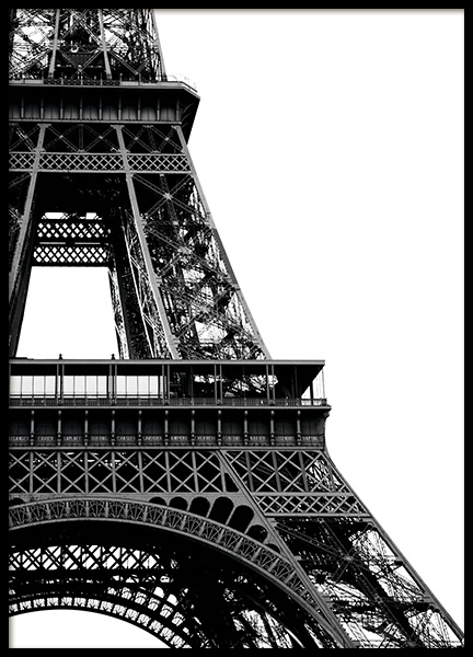 Eiffel Tower Close Up Plakát ve skupině Plakáty / Černobílé na Desenio AB (11330)