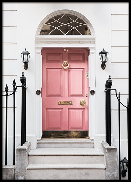 London Pink Door Plakát ve skupině Plakáty / Fotografické umění na Desenio AB (11368)