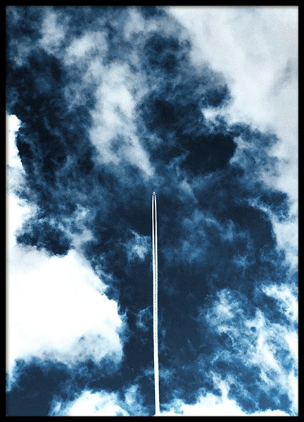 Airplane in Sky Plakát ve skupině Plakáty / Přírodní motiv na Desenio AB (11822)