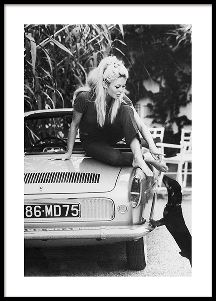 Brigitte Bardot Plakát ve skupině Plakáty / Černobílé na Desenio AB (11977)