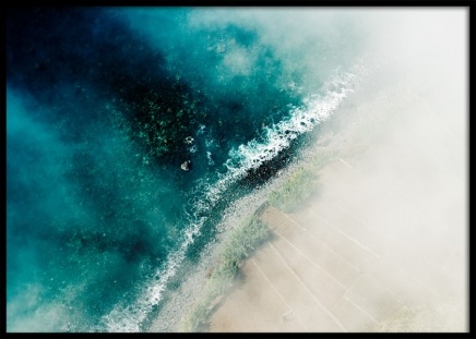 Beach and Sea Aerial Plakát ve skupině Plakáty / Přírodní motiv / Tropické na Desenio AB (12063)