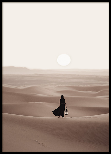 Woman in Desert Plakát ve skupině Plakáty / Přírodní motiv na Desenio AB (12341)