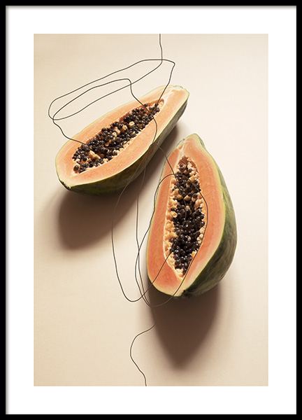 Papayas Poster ve skupině Plakáty / Obrazy do kuchyně na Desenio AB (12820)