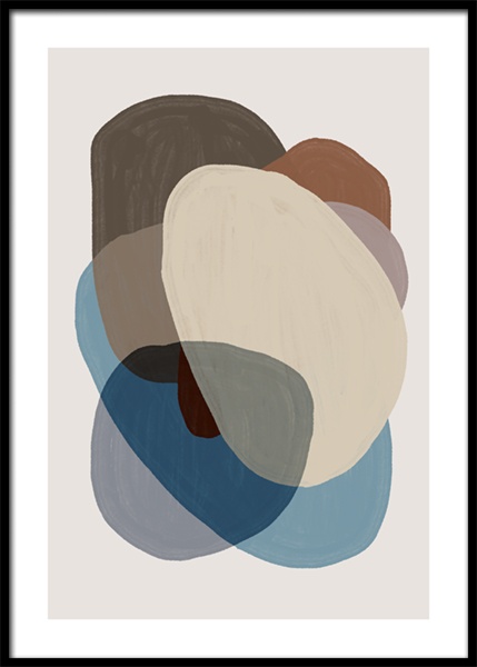 Browns and Blues No2 Plagat ve skupině Plakáty / Umělecké motivy na Desenio AB (14894)