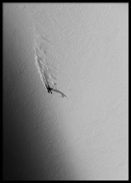 Baqueira Skiing Plakát ve skupině Plakáty / Černobílé na Desenio AB (3478)