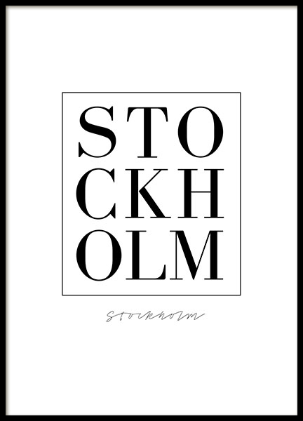 Stockholm Serif, Plakát ve skupině Plakáty / Obrazy s textem na Desenio AB (7734)