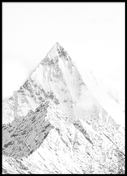 Plakát s krásnými fotografiemi přírody a sněhu