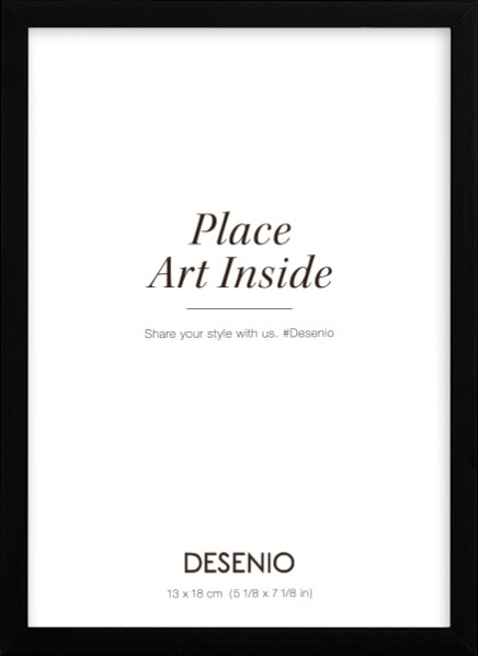 Kovový černý rámeček, 13x18