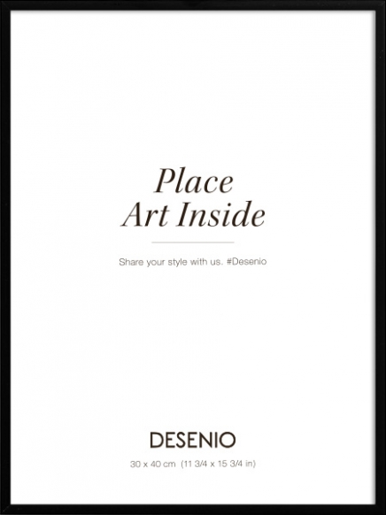 Kovový černý rám, 30x40