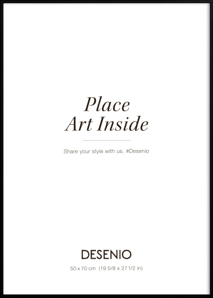 Kovový černý rám, 50x70