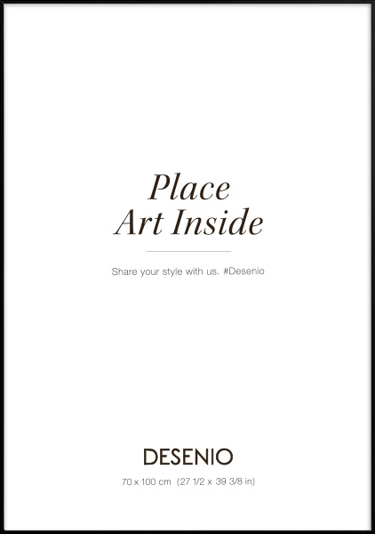 Kovový černý rám, 70x100