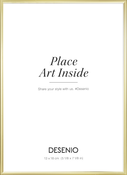 Kovový zlatý rámeček, 13x18