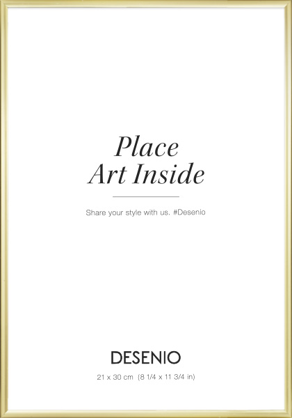 Kovový zlatý rámeček, 21x30