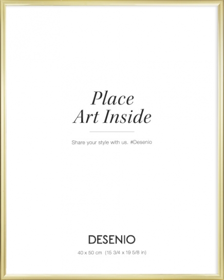 Kovový zlatý rám, 40x50