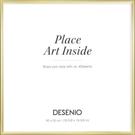 Kovový zlatý rám, 50x50