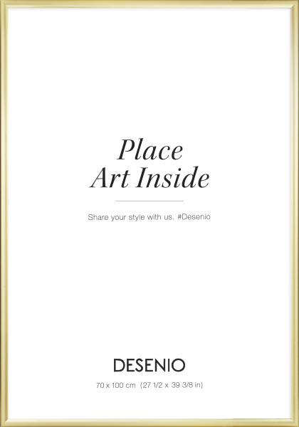 Kovový zlatý rám, 70x100