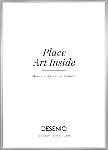 Kovový stříbrný rámeček, 13x18