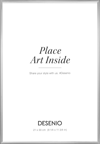 Kovový stříbrný rámeček, 21x30