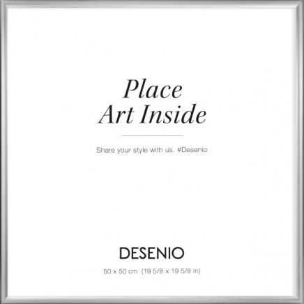 Kovový stříbrný rám, 50x50