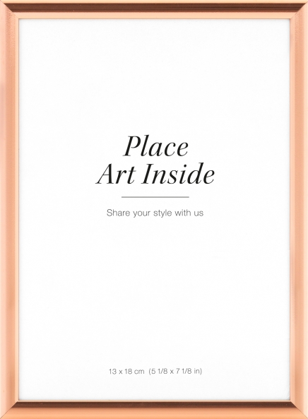 Kovový měděný rámeček, 13x18