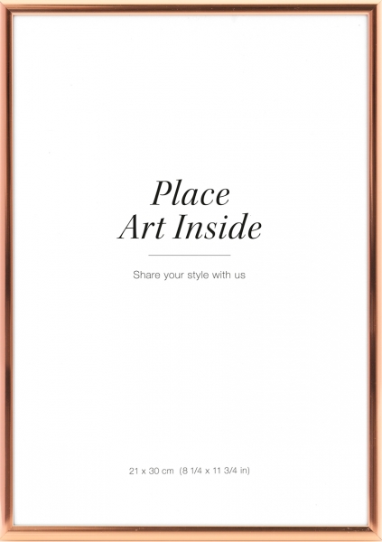 Kovový měděný rámeček, 21x30