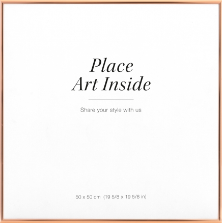 Kovový měděný rám, 50x50