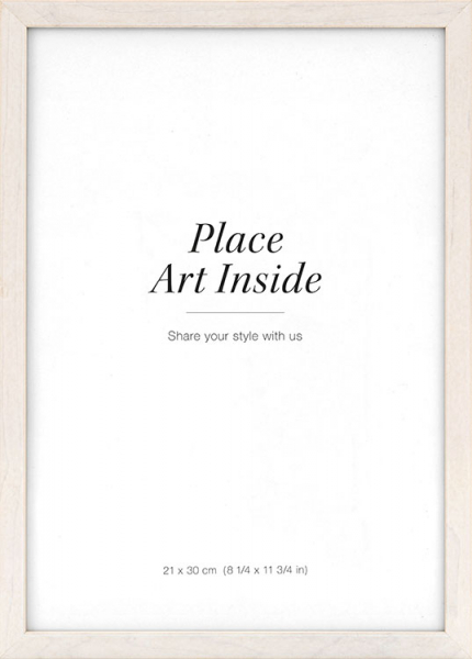 Světlý dřevěný rámeček, 21x30