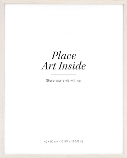 Světlý dřevěný rám, 40x50