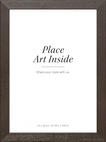 Hnědý dřevěný rámeček, 13x18