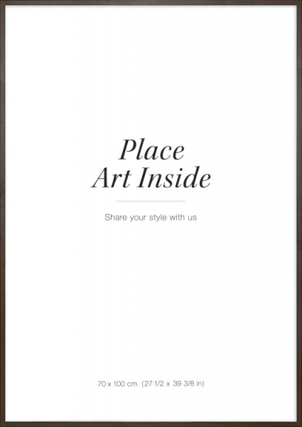 Hnědý dřevěný rám, 70x100