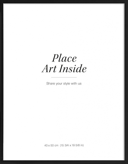 Černý dřevěný rám, 40x50