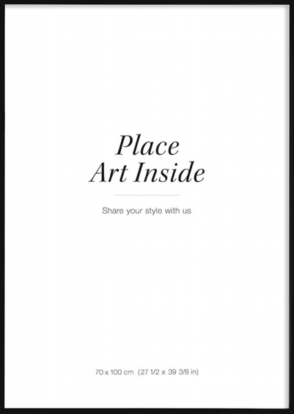 Černý dřevěný rám, 70x100