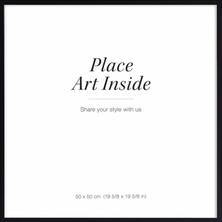 Černý dřevěný rám, 50x50