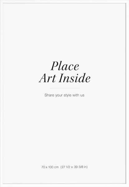 Bílý dřevěný rám, 70x100