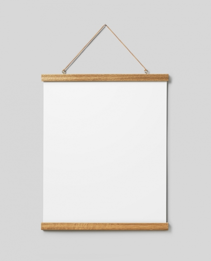 Dubový závěs k plakátům 41 cm, upínání na magnet ve skupině Příslušenství / Závěs na Desenio AB (PHE41)