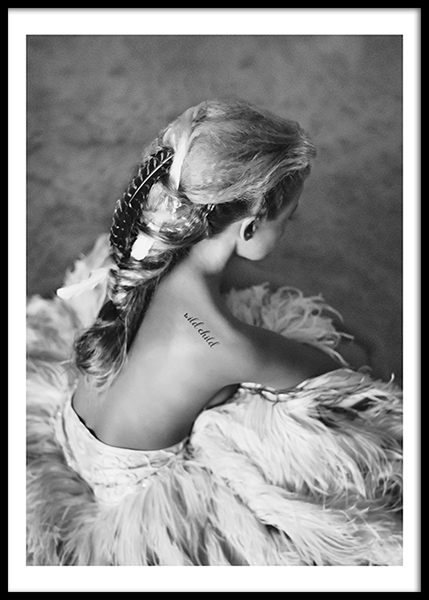 Love Warriors Wild Child Plakát ve skupině Plakáty / Černobílé na Desenio AB (Pre5207)