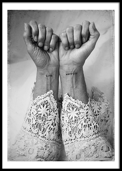 Love Warriors Dogma Plakát ve skupině Plakáty / Černobílé na Desenio AB (Pre5626)