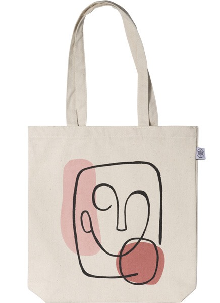Abstract Face Tote Bag ve skupině Limited edition na Desenio AB (TOTE50145)
