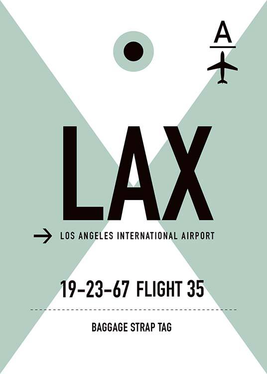 LAX Los Angeles Plakát
