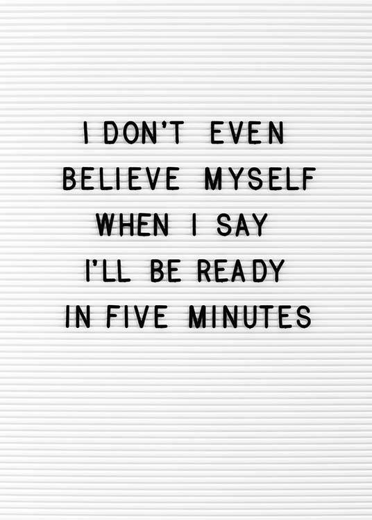 Five Minutes Plakát / Zábavné na Desenio AB (10357)