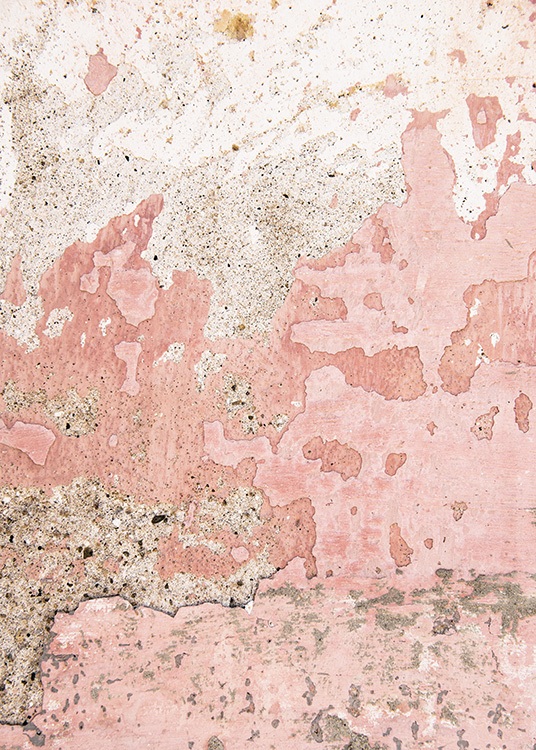 Old Pink Wall Plakát / Fotografické umění na Desenio AB (11243)