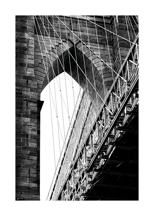 Brooklyn Bridge Detail Plakát