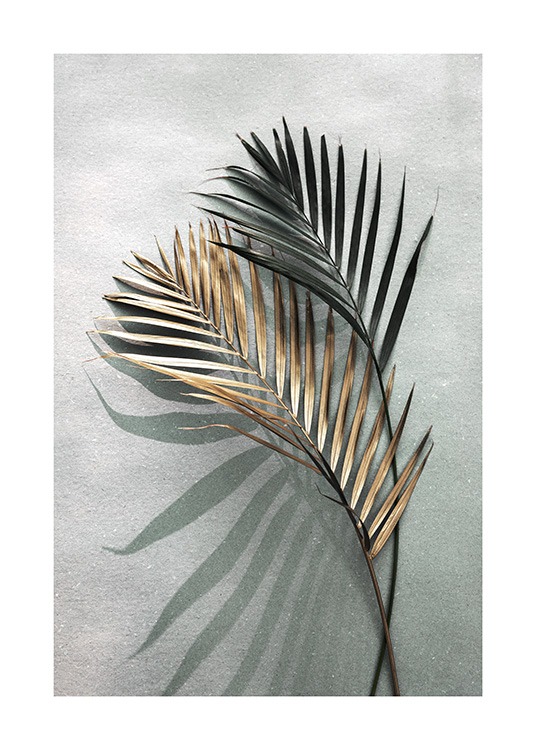 Gold and Green Shadow Plakát