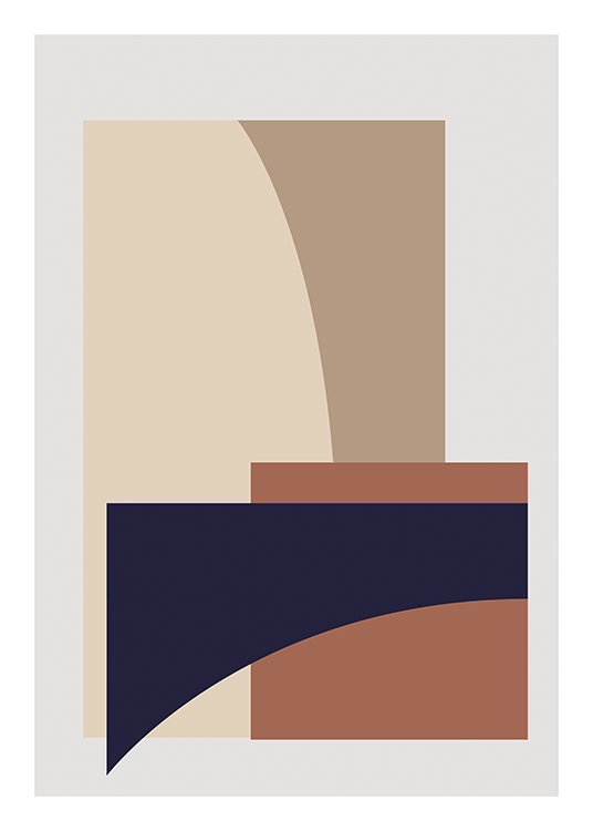 Split No2 Plakát / Abstraktní umění na Desenio AB (11543)