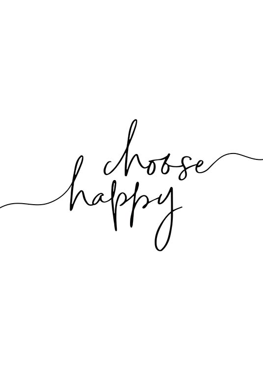 Choose Happy Plakát