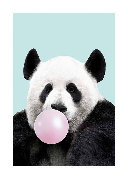 Bubblegum Panda Plakát / Dětské obrázky na Desenio AB (11770)