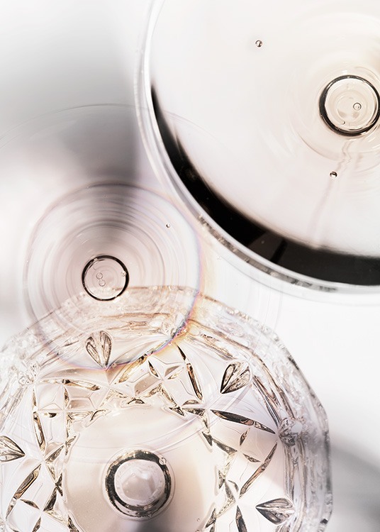 Crystal Glass Shapes Plakát