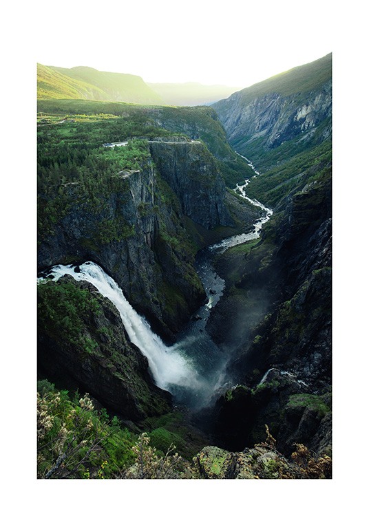Vøringfossen Waterfall Plakát
