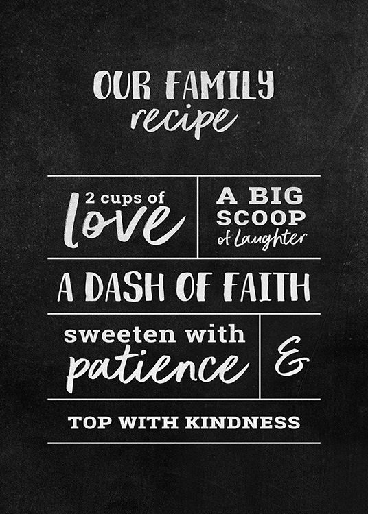 Family Recipe Plakát
